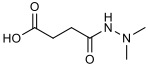 Chemical structure of Daminozide.
