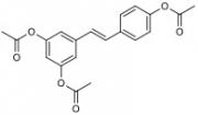 Chemical structure of Triacetyl resveratrol.