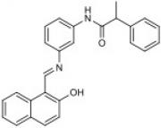 Chemical structure of Salermide.